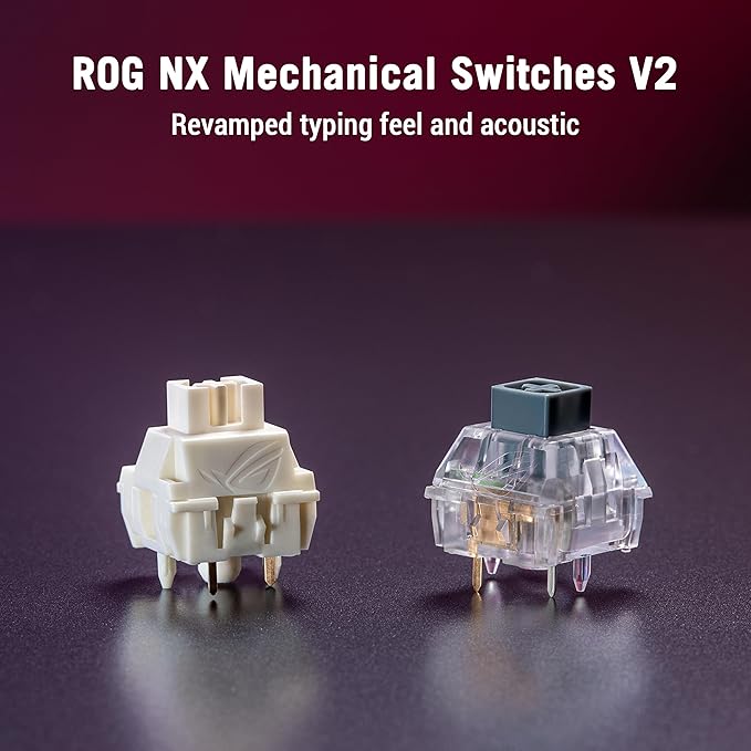 ASUS ROG Strix Scope II X Wired USB Mechanical Gaming Keyboard – 100% Full-Size, Hot Swappable Pre-lubed ROG NX Snow V2 Linear Switches, PBT Keycaps, RGB, PC/Mac Support - Black