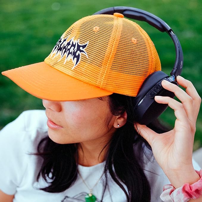 Skullcandy Hesh ANC Wireless Over-Ear Bluetooth Headphones, Active Noise Cancelling, Up to 22 Hrs Battery, Foldable Lightweight Design, Microphone for iPhone Android - True Black