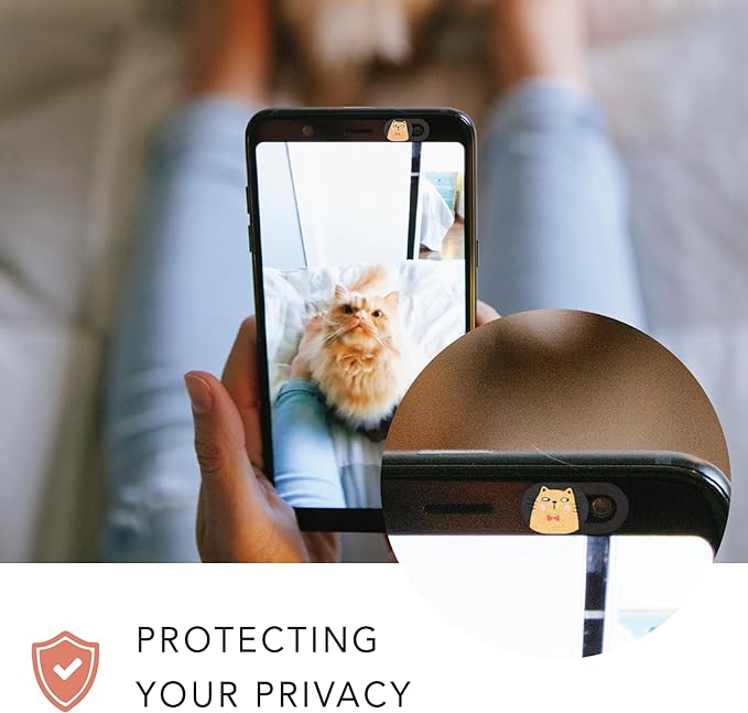 MESMOS Webcam Cover Slide, Cat Lovers Gifts for Women, Cat Lover Themed Thing, Mom Gifts for Women, Laptop Camera Cover Slide Cute (Small)