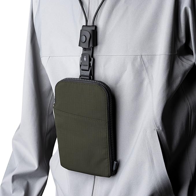 ALPAKA Zip Travel Wallet - Store Your Travel Accessories Efficiently - 3 Internal Pockets For Your Passport and More - 2 Card Slots - Made From Recycled and RFID-Protective Material