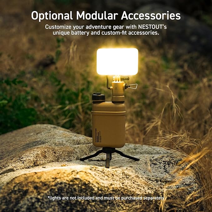 ELECOM NESTOUT Rugged Power Bank, 15000mAh Outdoor Charger, 32W USB C Fast Charging PD, Waterproof IP67, Heavy Duty Shockproof, Tactical Battery Pack for iPhone Tablet Hiking Camping Survival (Gray)