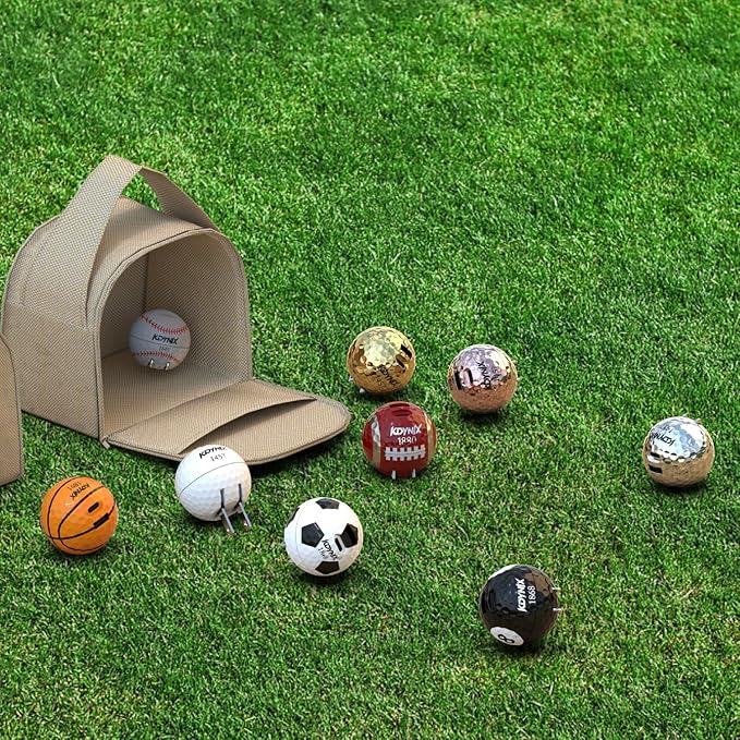 20W Dual Port Creative Golf Ball Charger Block， GaN III Power Adapter Fast Wall Charger with UL Certified, Fast Charging for iPhone 16/16 Pro/16 Pro Max/16 Plus/15/14/13/12, Galaxy, iPad, Airpods