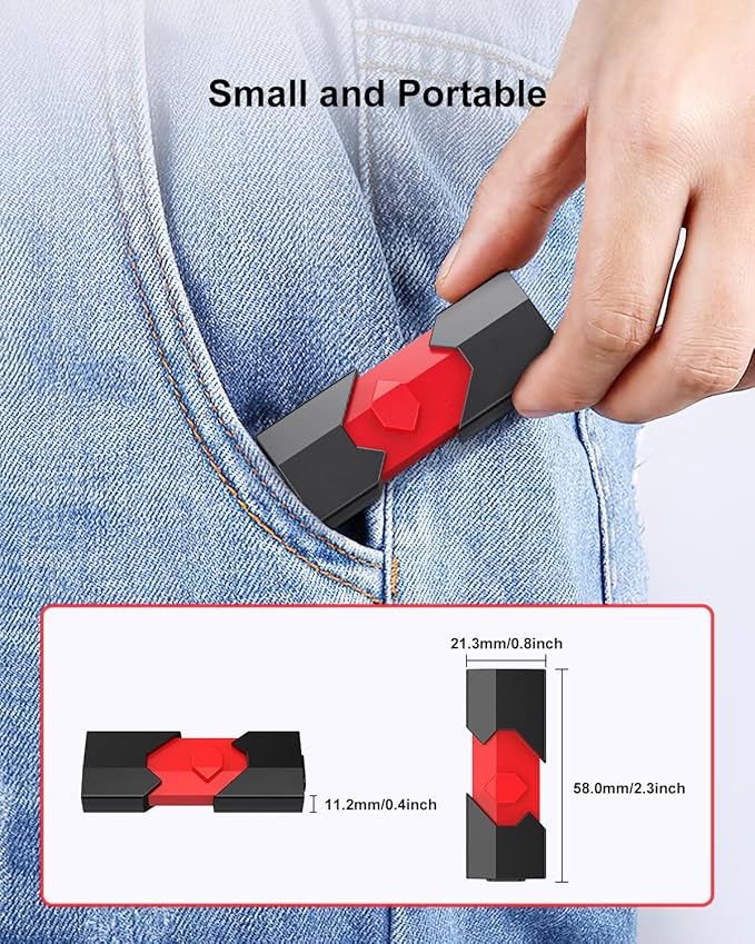 Aiibe 128GB USB C Flash Drive 2 Pack Type C + USBA 128GB USB Drives Push-Pull USB2.0 Memory Stick Thumb Drive for iPhone 15 Android Phones Tablet Computer (2 Pack)