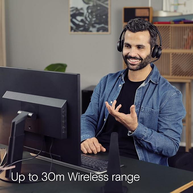 EPOS Impact 1061T ANC - Premium Open Office Headset with Hybrid Adaptive ANC, AI™ Microphone Technology, and Multipoint Connectivity