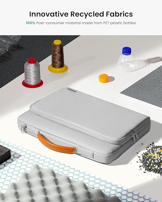 tomtoc 360 Protective Laptop Carrying Case for 2025 13-inch MacBook Air M4/A3240 M3/A3113 M2/A2681 M1/A2337, MacBook Pro M2/A2686 M1/A2337, iPad Pro M4 & iPad Air M3, Water-Resistant Laptop Bag