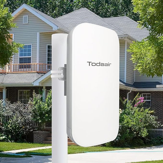 Outdoor WiFi Extender，WiFi Booster | AI Watchdog | Repeater&AP Mode｜IP65 Weatherproof | Up to 1200Mbps Dual Band WiFi Repeater | Covers Up to Least 3440 Sq. ft and 30 Devices