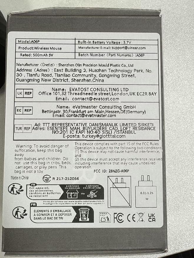 Uineer Vertical Mouse Wireless, 2.4G Rechargeable Mouse with Battery Indicator,4 Level DPI,Ergonomic Design for Comfort and Reduced Wrist Strain, Ideal for Home,Office Use (White)