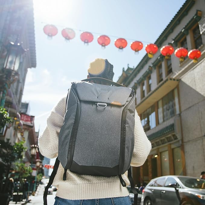 Peak Design Everyday Backpack 20L, Charcoal, MagLatch Top, Dual Side Access, FlexFold Dividers, Fits 15" Laptop, For Camera Carry, Daily Commutes or Travel, Versatile Backpack for Men and Women