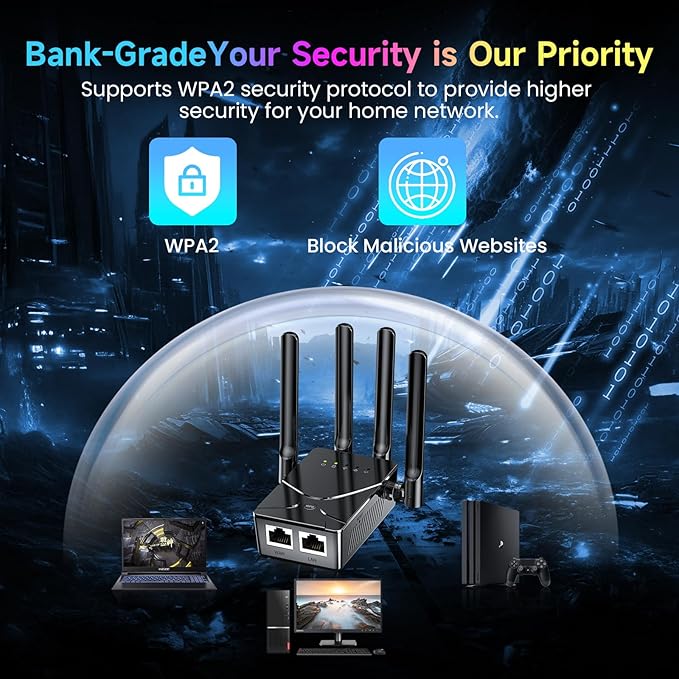 2026 WiFi Extender Signal Booster for Home, 15555 Sq.ft Long Range Internet Repeater-95% Faster,Strongest Wireless Router Amplifier w/Ethernet Port,Mesh Wi-Fi Repeater Support 99% Devices,1-Tap Setup