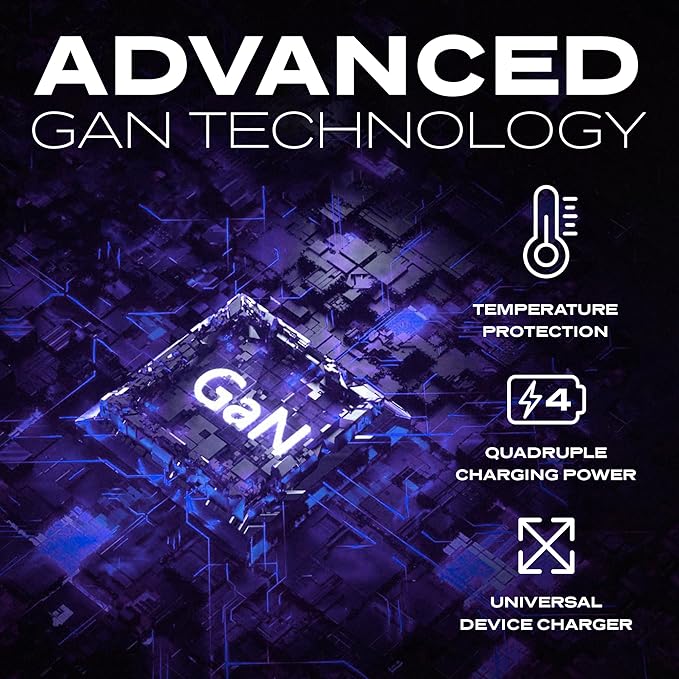 STATIK 100W GaN Charger Super Fast Charger Block USB C - 3 Ports Wall Charger Block Type C Plug Adapter, High-Speed Power Compatible with MacBook Pro Air, iPhone, Samsung, Laptop Chargers & adapters