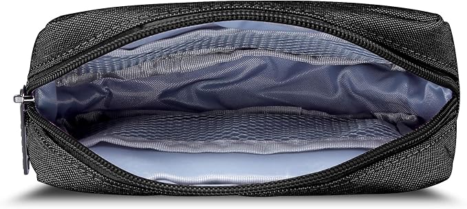 E-Tree Cute Small Pouch, Makeup Cosmetic Bag,Make up Bag for Purse,Toiletry Zipper Pouch,Tech Bag,Electronic Organizer Travel Case,Storage Pouches for Organization Black