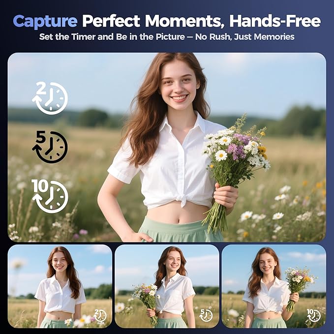 Digital Camera 4K for Photography Vlogging: 64MP Cameras for Video - 16X Zoom Photo Camera Gifts for Teens Ages 8-18 - 180°Flip Screen Compact Cámara - Point and Shoot Digital Cameras for YouTube