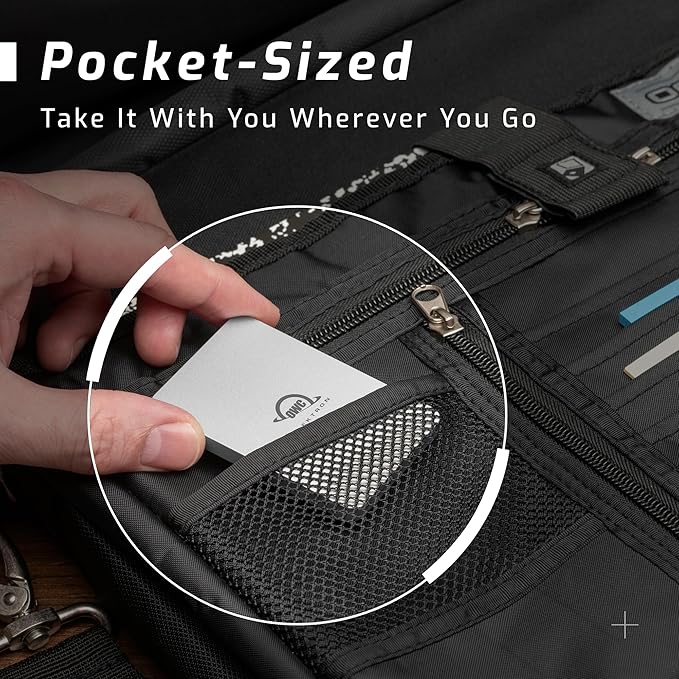 OWC Envoy Pro Elektron Portable SSD - 1TB External Solid State Drive USB 3.2 Gen 2 - USB-C SSD - Professional Grade Speed 10Gb/s Read and Write - Crushproof, Dustproof, and Waterproof