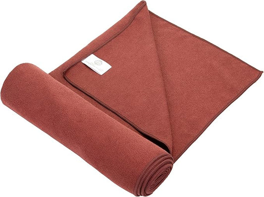 Yoga Mat Towel - Double Sided Microfiber Yoga Towel - Sweat Absorbent Non Slip Hot Yoga Towel - Lightweight, Quick Drying Pilates and Bikram Sweat Towel - 73''L x 26''W, Sedona