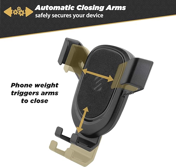 Scosche GHVWD 3-in-1 Universal Suction Cup Phone Mount for Car and Truck Dashboard/Windshield/Vent Mount, 360° Adjustable Phone Stand, Cell Phone Holder Compatible with iPhone and All Android Phones