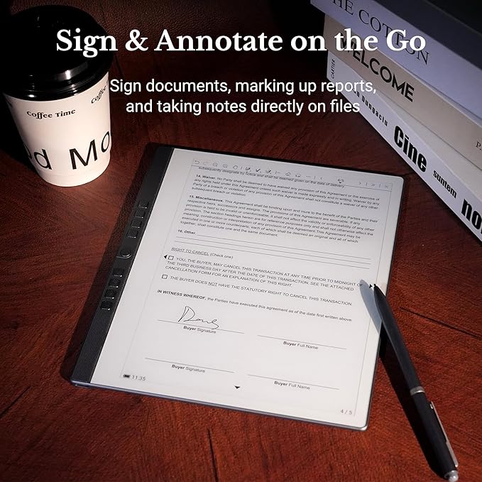 Penstar eNote Paper Tablet for Note Taking, 10.3" E Ink Display for Writing & Reading | Digital Stylus | Magnetic Cover, 2025