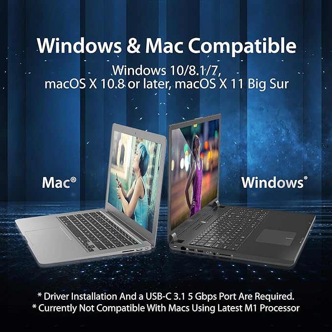 j5create USB-C to 4 Port HDMI Adapter Hub- Multi Monitor Splitter - Support 4 1080p 60Hz Displays - Compatible with Type-C MacBook and Windows Laptop (JCA366)