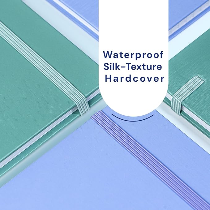 A4 Lined Journal Notebook, 8mm Ruled Notepad, Journaling for Writing, Work, School, Travel and Note Taking, Hardcover 160 Pages (80 Sheets) 8.27 x 11.6 inches (Blue)