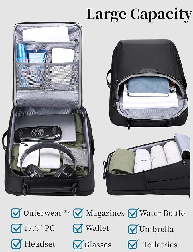 Schkleier Travel Backpack for Men Women, Carry On Backpack TSA Flight Approved 15.6 inch Laptop Daypack for Business Trip