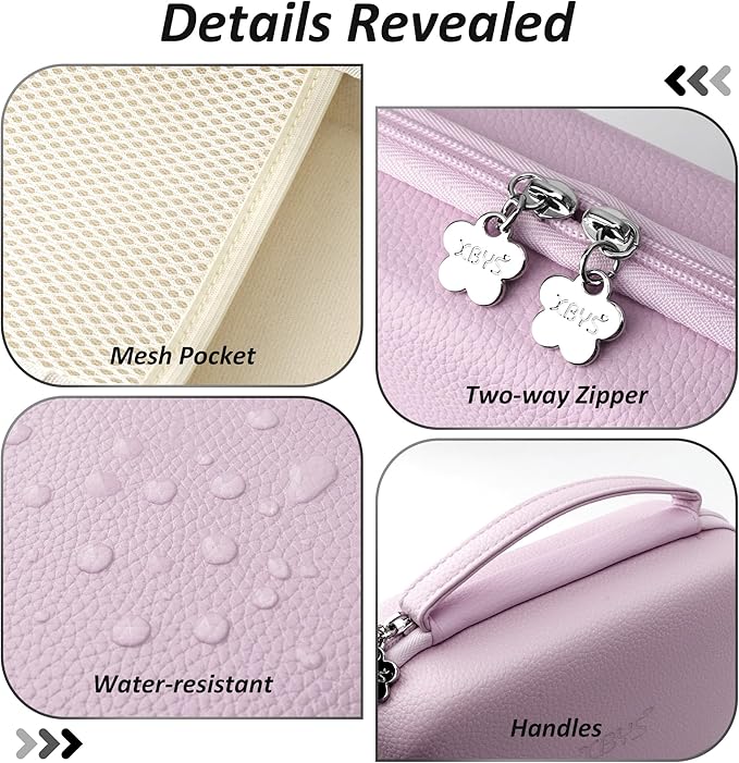 Charger Case for Macbook, Portable Tech Electronic Organizer Bag,Travel Storage Pouch for Laptop Accessories, MacBook Power Adapter, Charging Cords, USB Drives, Power Bank (Purple, XL)