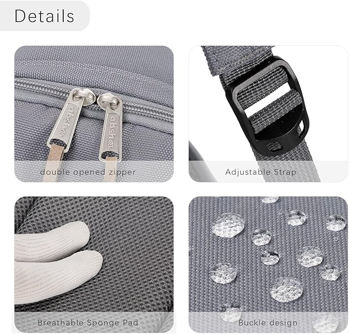 abshoo Basic School Backpack For College Middle High School Water Resistant Bookbag Travel Daypack(Gray)