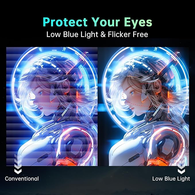 KTC 32 inch Curved Gaming Monitor, 165Hz 1ms MPRT, 2K 1440P 144Hz Monitor, 1500R HVA Display, FreeSync Premium, HDR, 120% sRGB, DisplayPort/HDMI/USB, Vesa Support 3.9x3.9'', PC Monitor for Gamers