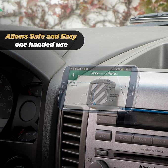 Scosche MAGFMB MagicMount Magnetic Car Phone Holder - Strong Magnet Mount for iPhone/Android - Secure Magnetic Cell Phone Mount for Flat Surfaces - Universal 360° Adjustable Mobile Cellphone Holder