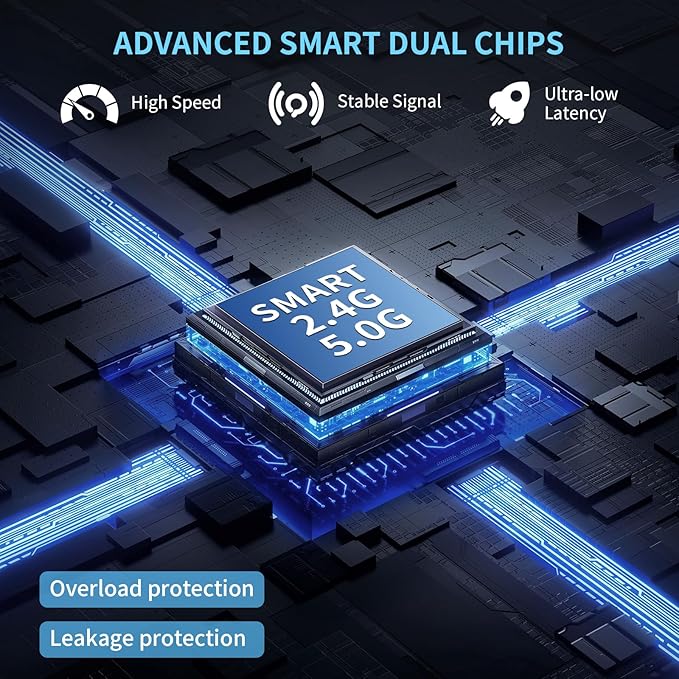 2025 AX3000 WiFi 6 Range Extender, WiFi Extender Signal Booster with Gigabit Ethernet Port, Dual Band (2.4G&5.8G) WiFi Repeater Cover up to 13888sp.ft, Faster Speed and Wider Cover(Black)