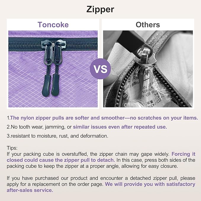 8-Piece Packing Cubes for Travel, Mesh Luggage Organizers with Shoe Bag, Toiletry Bag, Laundry Pouches, 4 Sizes (XL/L/M/S) for Suitcase Organization, Men Women Kids, Purple