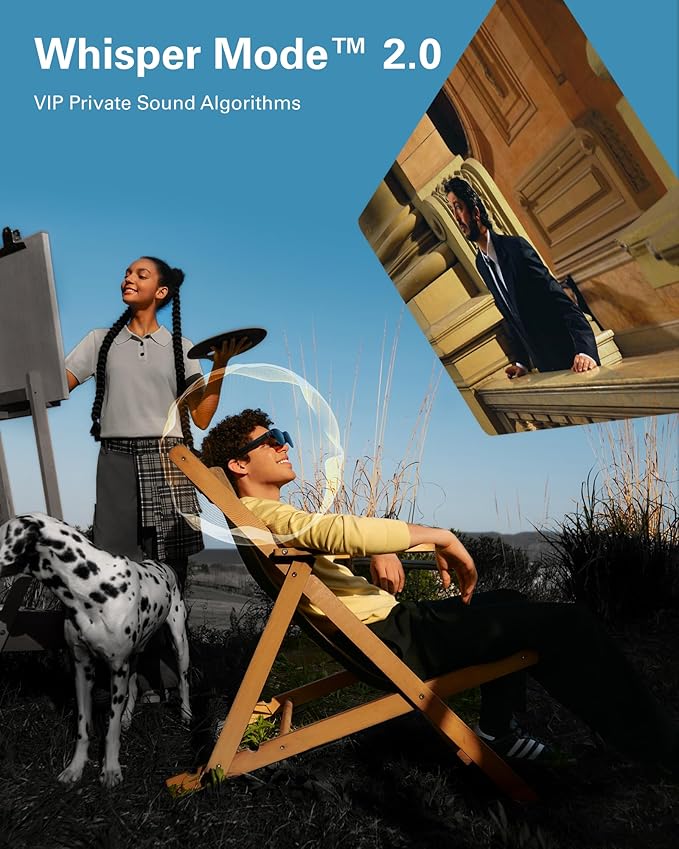 RayNeo Air 3s Pro AR/XR Glasses - 201'' 1200 Nits 120Hz HueView 2.0 Video Display Glasses, Smart Gaming Glasses for iPhone 16,15/Android/Mac/Switch 2/PS5/SteamDeck - Next-Gen Personal Theater