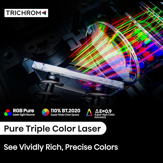 Hisense C2 Ultra, Triple Laser Smart Portable Projector, 4K UHD, 3,000 Lumens, 65” – 300”, Dolby Vision, IMAX Enhanced, Sound by JBL, Netflix Included, Designed for Xbox, Optical Zoom