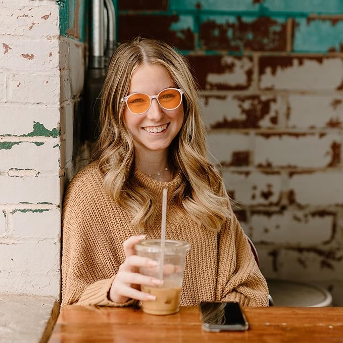 LIKSMU Blue Light Blocking Glasses Computer Gaming TV Phone Sleeping Glasses Women Men Professional Filter Anti Eyestrain