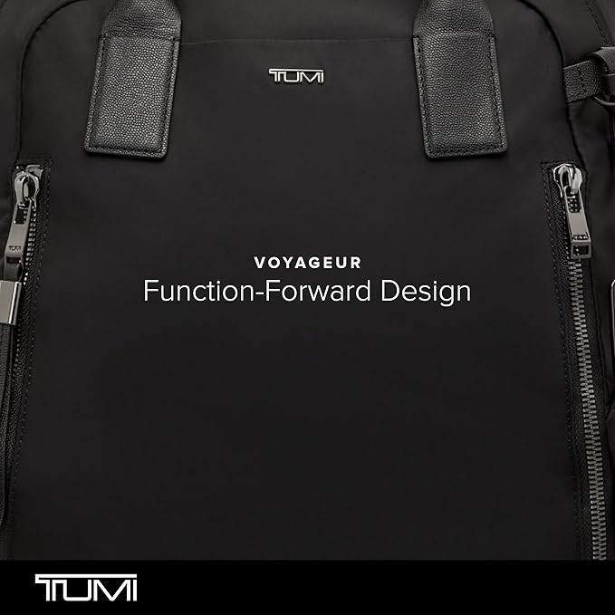 TUMI - Voyageur Atlanta Backpack - Travel Backpack for Women - For Business, Commute - Holds Up to 17" Laptop - Black & Gunmetal Hardware