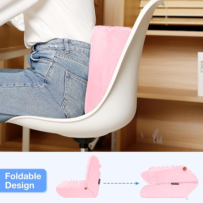 MOSISO Tablet Pillow Stand,Soft Tablet Holder for Lap,Tablet Soft Pad Dock with Pockets&Stylus Slot&4 Viewing Angles Compatible with iPad Pro 12.9,11,10.5,9.7,Air Mini 6,5,4,3, E-Reader, Pink
