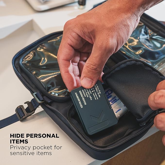 NOMATIC Toiletry Bag for Trips - Great for Travel Size Toiletries - Travel Essentials Wash Bag - Travel Makeup Bag