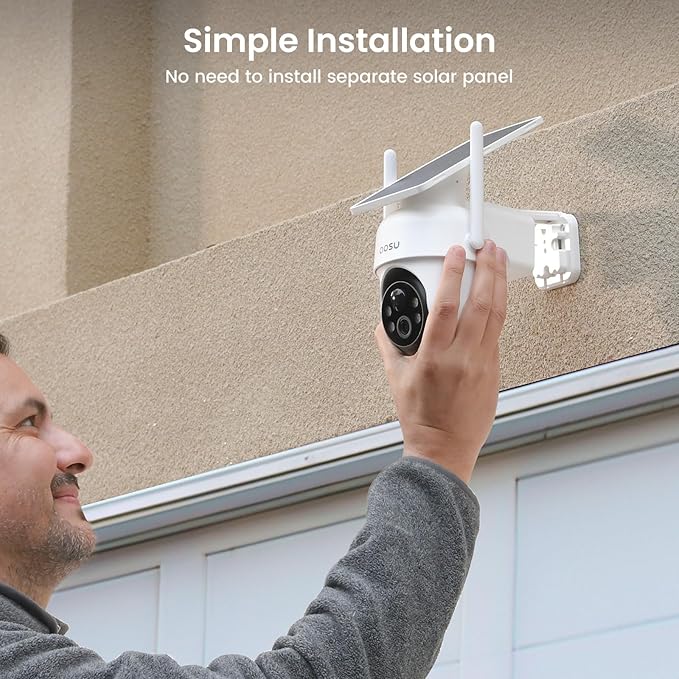 AOSU Security Cameras Outdoor Wireless, Add-On Camera, Add-On Cameras Must Be Connected to Homebase and Cannot Be Used Independently; Homebase Supports Simultaneous Connection of Up to 4 Cameras