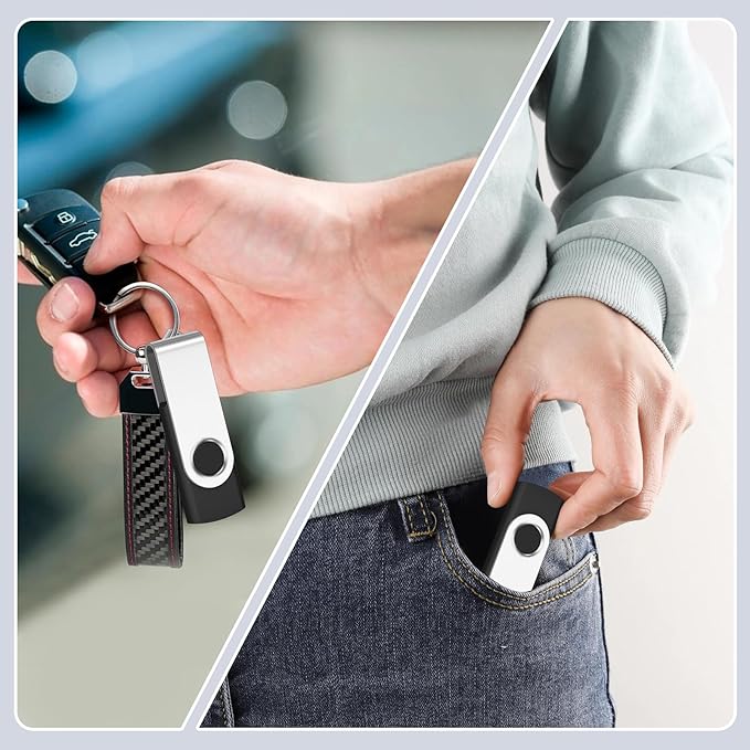 AreTop 8GB USB Flash Drive 100 Pack, Premium USB2.0 Thumb Drives Bulk USB Pendrive Memory Stick Jump Drive Flash Drives Bulk (100 Pack 8GB, Black)