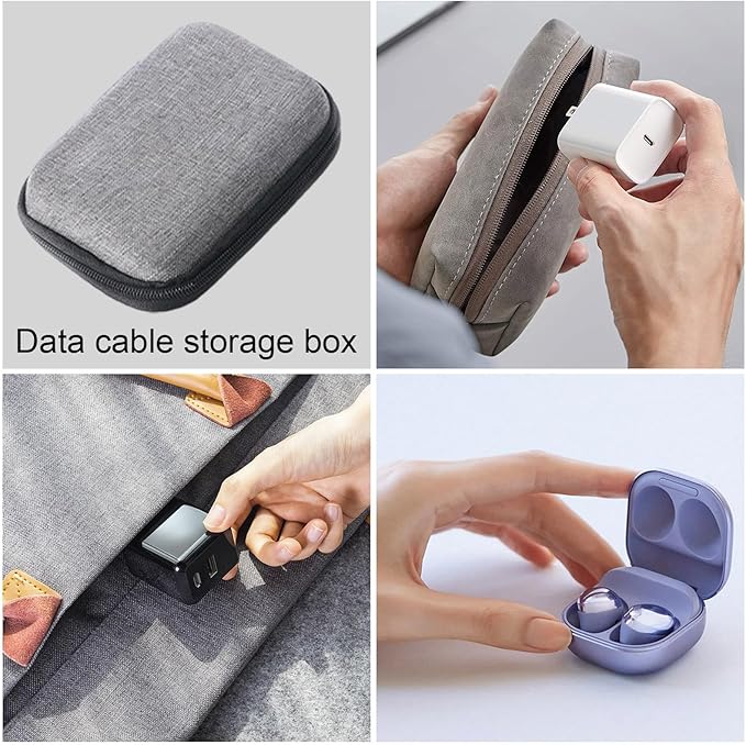 Electronic Storage Bag - Cable Organizer Pouch Electronic Accessories Carry Case - Waterproof Travel Packing Organizer Travel Digital Accessories Storage Bag for Cords