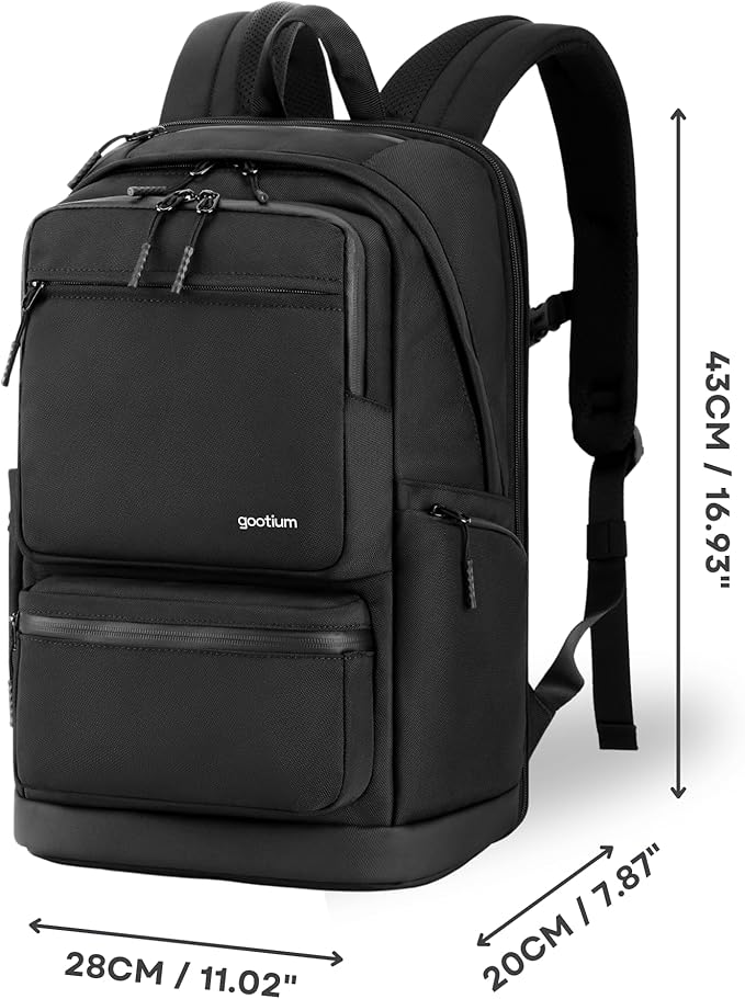 GOOTIUM Laptop Business Travel Backpack - TSA-Friendly Carry-On Luggage Boundless Collection Daypack for College, Commuting & Work