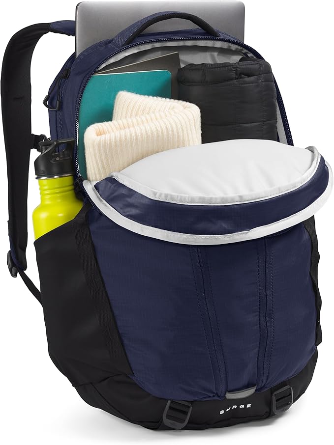 THE NORTH FACE Surge Commuter Laptop Backpack | Daypack with Water Repellent Finish, 16" Laptop Sleeve, Reflective Details, TNF Navy/TNF Black-NPF, One Size
