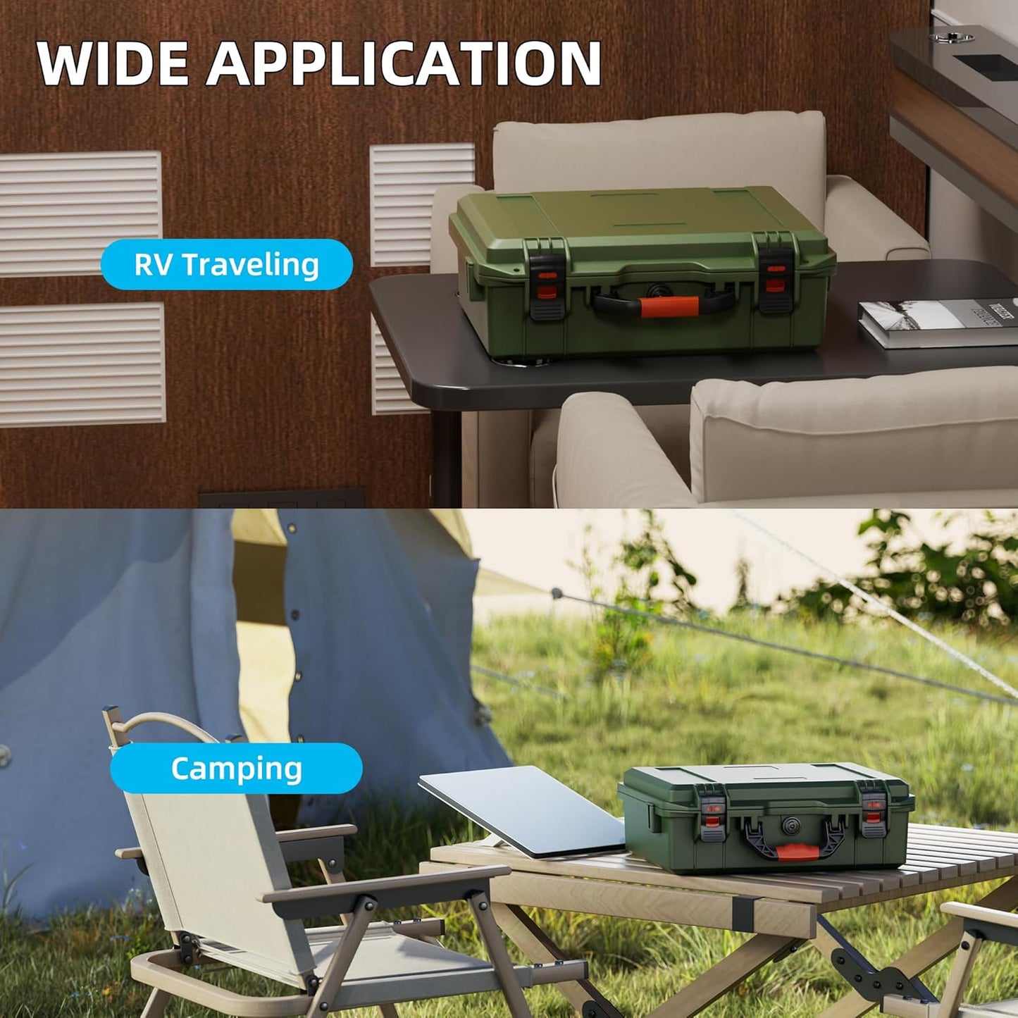 Starlink Mini Case Hard Shell Travel Bag for Starlink Mini Green Waterproof Shockproof Storage Box Portable for Accessories Carrying