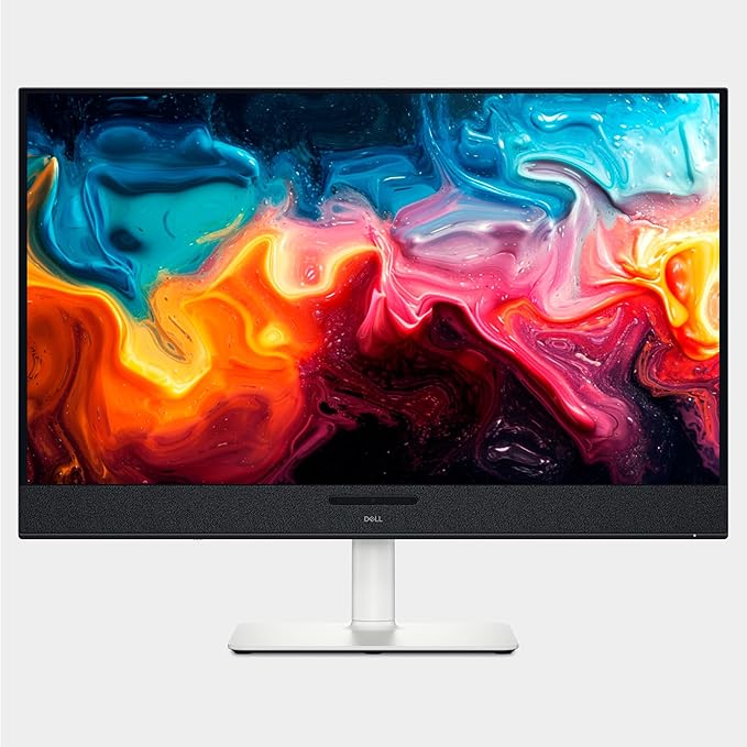 Dell 32 Plus 4K QD-OLED Monitor S3225QC - 31.6-inch (3840 x 2160) 120Hz 0.03ms Display, AI-Enhanced 3D Spatial Audio, Height/Tilt/Swivel/Slant Adjustment - Ash White