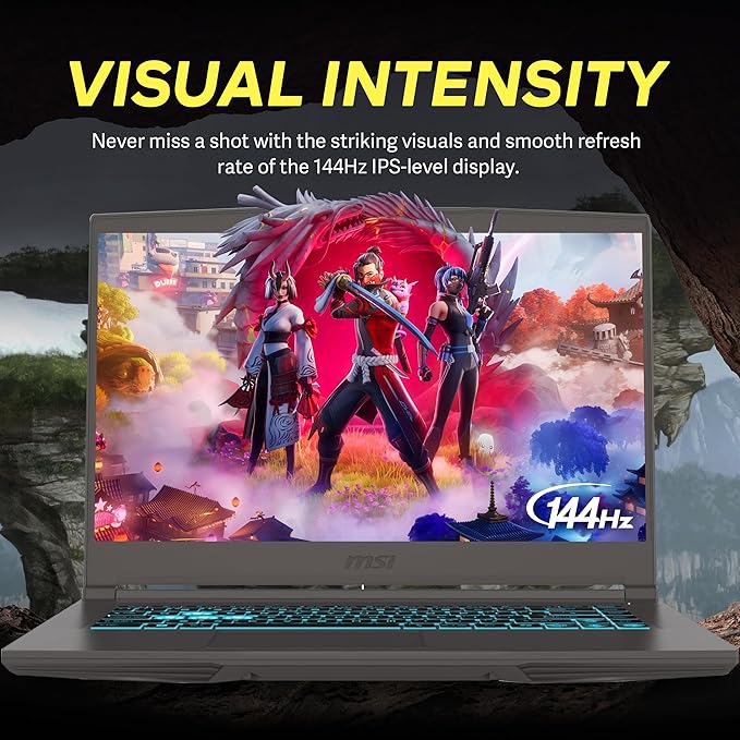 msi Thin 15 15.6" FHD 144Hz Gaming Laptop, Intel i5-13420H, NVIDIA GeForce RTX 4050, 16GB DDR4 RAM, 1TB PCIe SSD, Backlit Keyboard, Wi-Fi 6E, HD Camera, Win 11, Gray, 256GB Docking Station Set