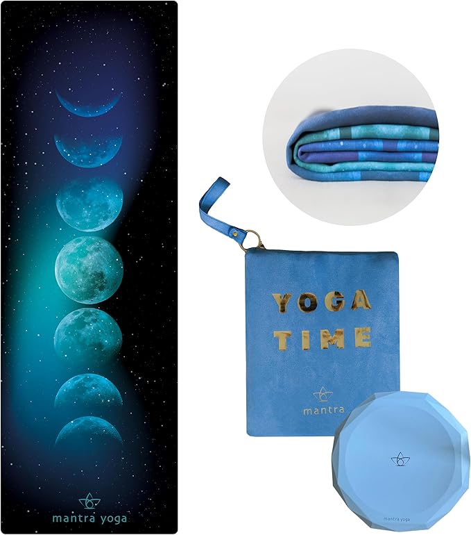 Mantra Yoga Travel PRO 1.5mm - Foldable Fitness & Exercise Mat with Bag | Lightweight, Compact & Eco-Friendly | Non-Slip & Washable | For All Types of Yoga | 72" L x 24" W | 2.6 lbs