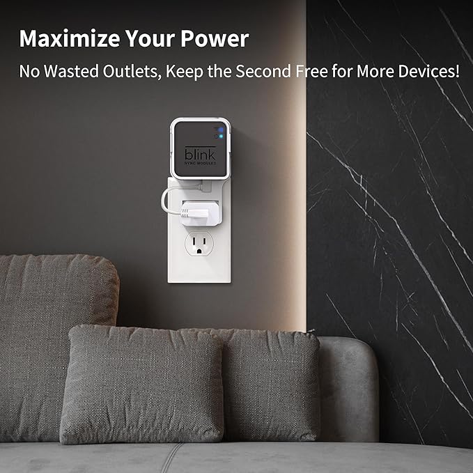 256GB USB Flash Drive & Wall Mount for Blink Sync Module 2 with Short Cable – Declutter, Save Space, and Effortlessly Enhance Security (2 Pack)