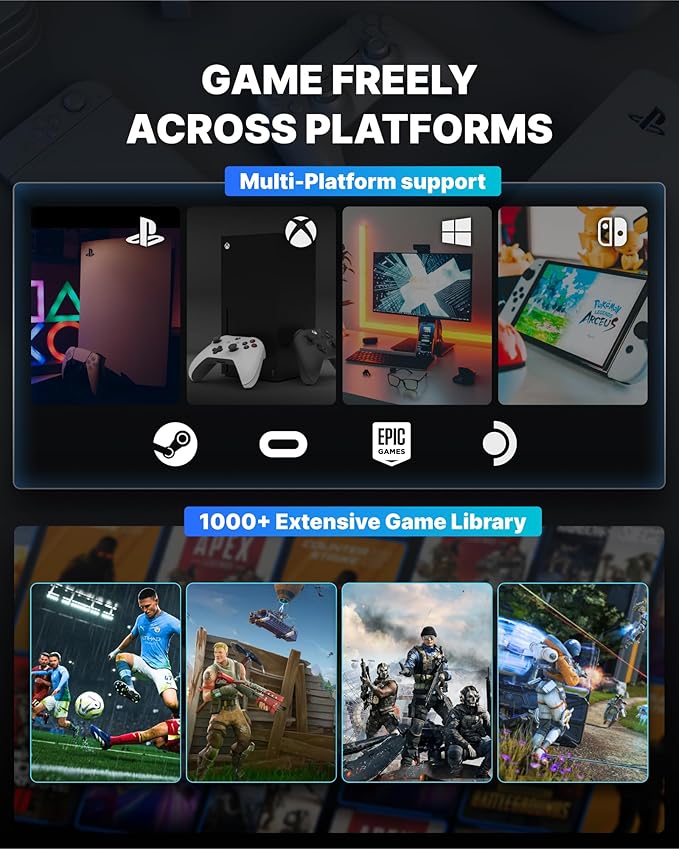 Gaming Router WiFi Booster - Free 90-Day GearUP Booster Subscription, AX3000 PC & Consoles Game Booster, Dual Band WiFi 6, 2402Mbps 5GHz & 2.4GHz (Core Plan - White)