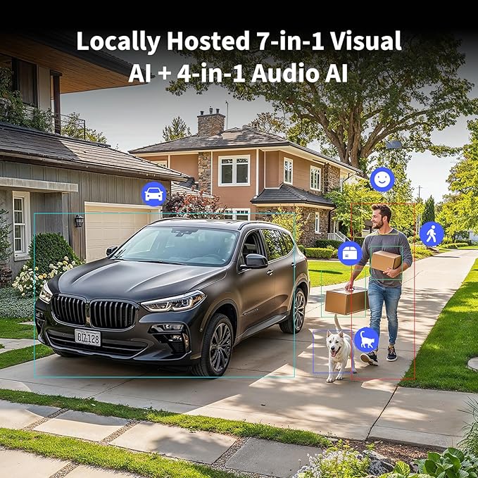 Aqara 4MP Camera Hub G5 Pro PoE, True Color Night Vision Security Camera Outdoor, HomeKit Secure Video, Thread Border Router, Local Detection, Thread/Zigbee, Supports Alexa, Google, Smartthings, Gray