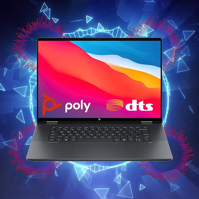 HP OmniBook X Flip 2-in-1 Laptop | 16" 3K OLED Touch (100% DCI-P3, 120Hz) | Intel 8-core Ultra 9 288V (Up to 48 TOPS) | 32GB DDR5 4TB SSD | Backlit 5MP IR HDR Camera Win11 w/DLCA Accessory Copilot+ AI
