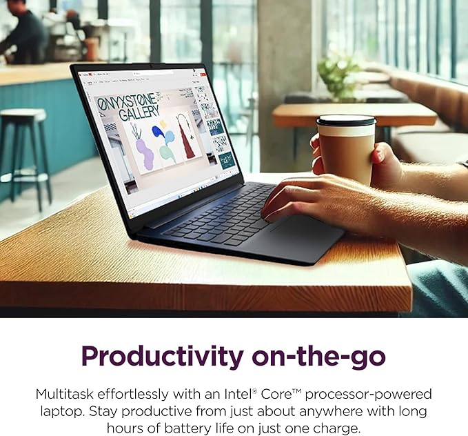 Lenovo IdeaPad Laptop for Business Student 2025, 15.6" Display, 12GB RAM +1.1GB Storage (500GB SSD +128GB eMMC +500GB Ext), Dual Intel Core Processor, WiFi 6, HubxcelAccessory, Office 365 1 Yr, Win 11