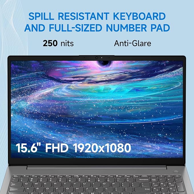 Lenovo V15 Gen 4 Laptop, 15.6” FHD, Octa-Core Intel Core i5-13420H (Beat i5-1235U), 16GB RAM, 1TB SSD, Win11H – Slim, Fast, and Ready for Work or Study, School and Office, PCO Foldable Laptop Cooler